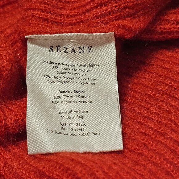 La Maille Sezane V Neck Button Up Cardigan Sweater Women Size XS Mohair Alpaca - Picture 11 of 11